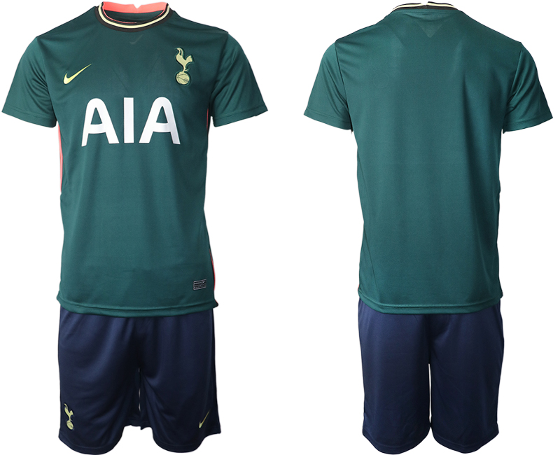 Men 2020-2021 club Tottenham away blank green Soccer Jerseys